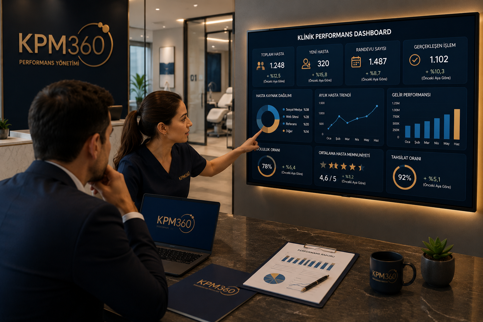 Kliniklerde Performans Dashboard'u Nasıl Oluşturulur?