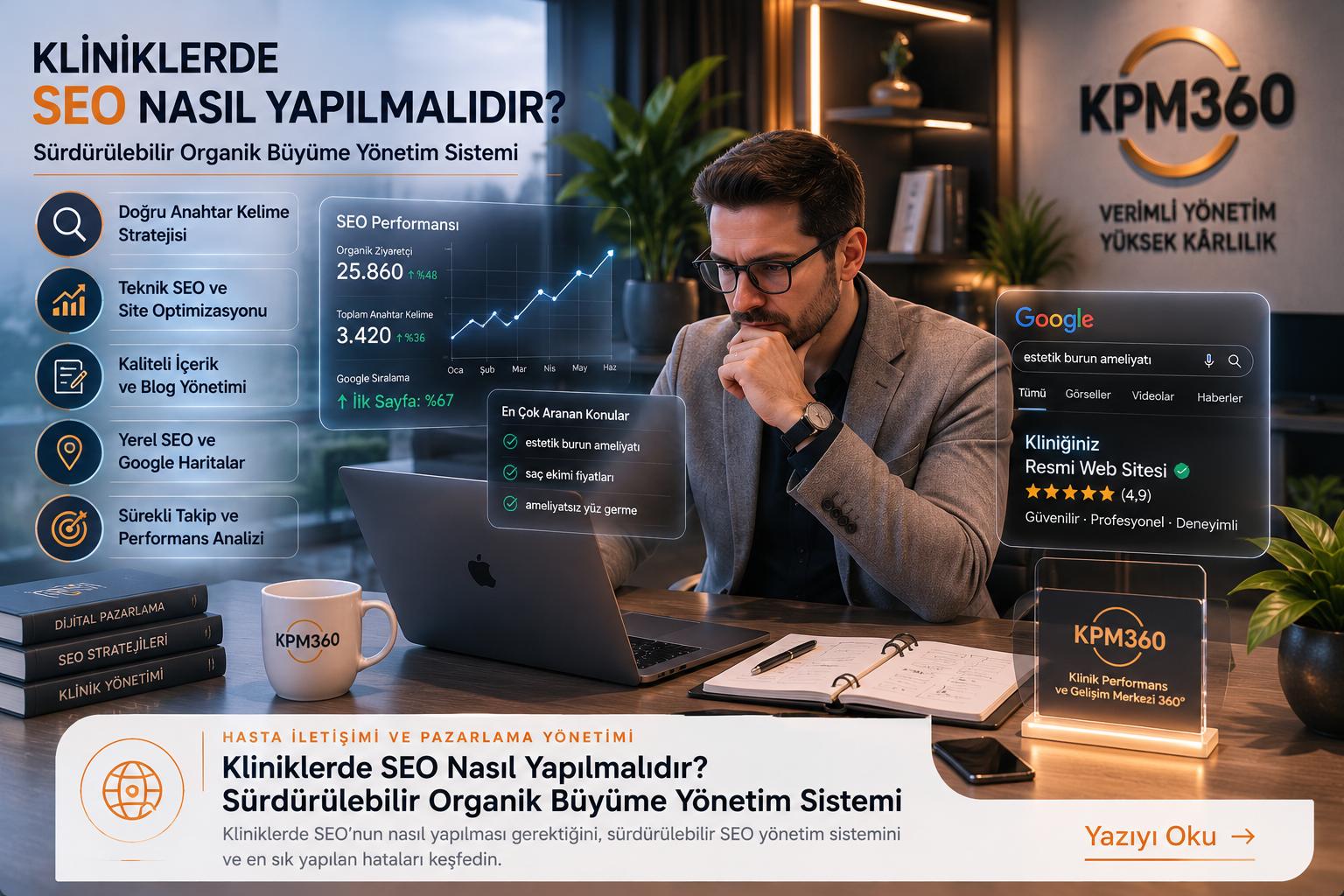 Kliniklerde SEO Nasıl Yapılmalıdır? Sürdürülebilir Organik Büyüme Yönetim Sistemi
